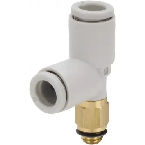 SMC PNEUMATICS KQ2Y04-M6A Push-to-Connect Tube Fitting: Male Run Tee, M6 x 1 Thread