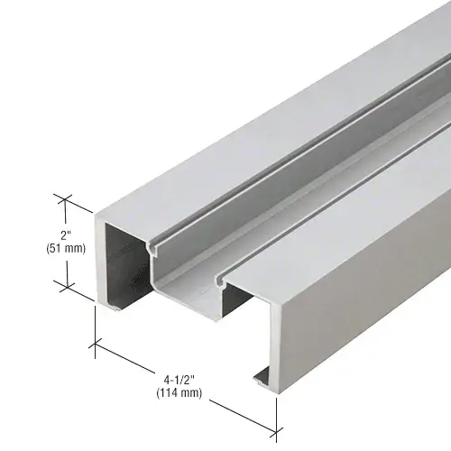 Clear Anodized Heavy-Wall Vertical Mullion - 24'-2"