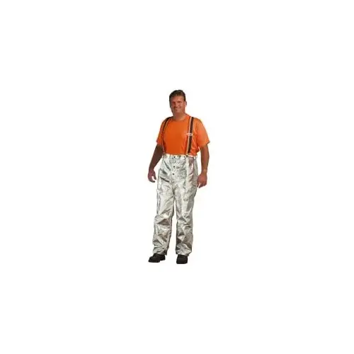 Aluminized Pants: Small, 28 to 30" Waist, Aluminized Blended Kevlar