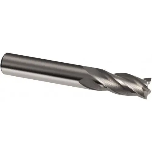 Guhring 9031500071400 Square End Mill: 0.2813" Dia, 0.75" LOC, 0.3125" Shank Dia, 2.5" OAL, 4 Flutes, Solid Carbide Bright/Uncoated