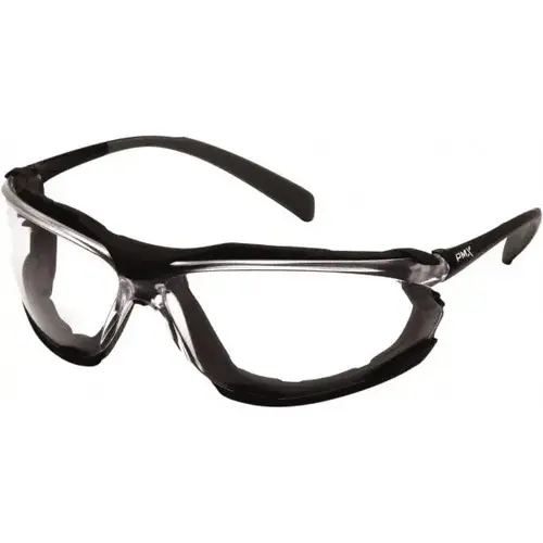 Pyramex SB9310ST Safety Glass: Anti-Fog & Scratch-Resistant, Polycarbonate, Clear Lenses, Full-Framed, UV Protection