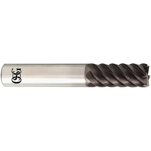 Square End Mill: 1/4 inch Dia, 3/4 inch LOC, 1/4 inch Shank Dia, 2-1/2 inch OAL, 6 Flutes, Solid Carbide