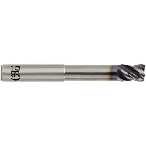 Corner Chamfer End Mill: 1" Dia, 1-1/8" LOC, 4 Flutes, 0.02" Chamfer Width, Solid Carbide