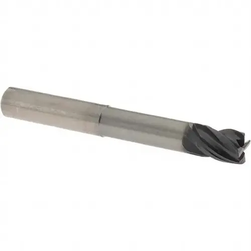 Corner Chamfer End Mill: 1/2" Dia, 5/8" LOC, 4 Flutes, 0.02" Chamfer Width, Solid Carbide TiAlN