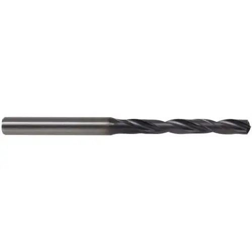 Kennametal 3640758 Jobber Drill: 6.50 mm Dia, 140 deg Point, Solid Carbide AlTiN