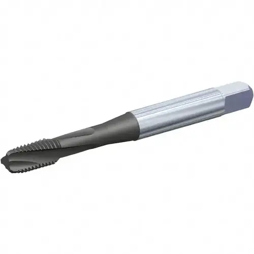 Spiral Flute Tap: #10-24 UNC, 3 Flutes, Modified Bottoming, 2B/3B Class of Fit, Vanadium High Speed Steel, Oxide Coated