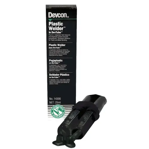 Devcon 14300 Plastic Welder , 25 mL, Dev-Tube, Straw Color