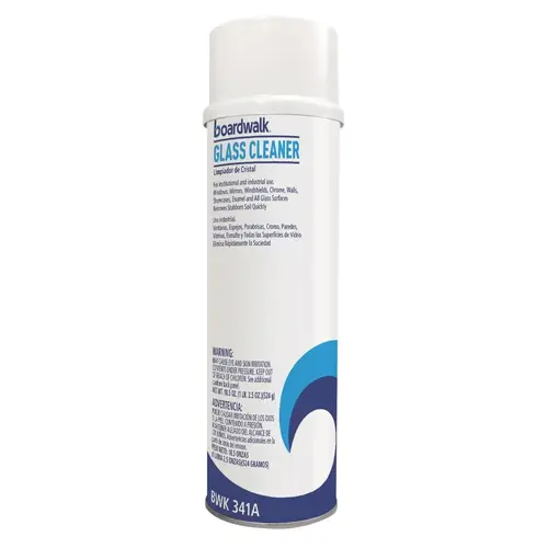 BOARDWALK LINERS 341A Heavy-Duty Glass Cleaner, Sweet Scent, 18.5 oz Aerosol Can