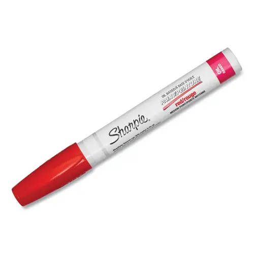 Sharpie 35550 Oil Based Paint Marker, Red, Medium Bullet
