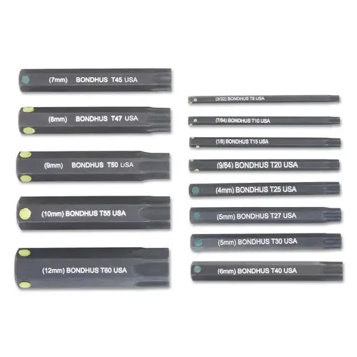 Bondhus 32037 13PC STAR PROHOLD SOCKETBIT SET 2