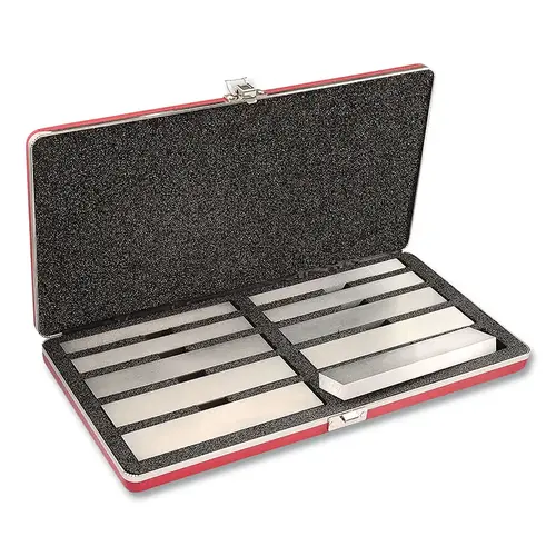 384 Series Steel Parallel Set, 6 in, 5 Pairs, Sizes S, T, W, X, Y, Case Included