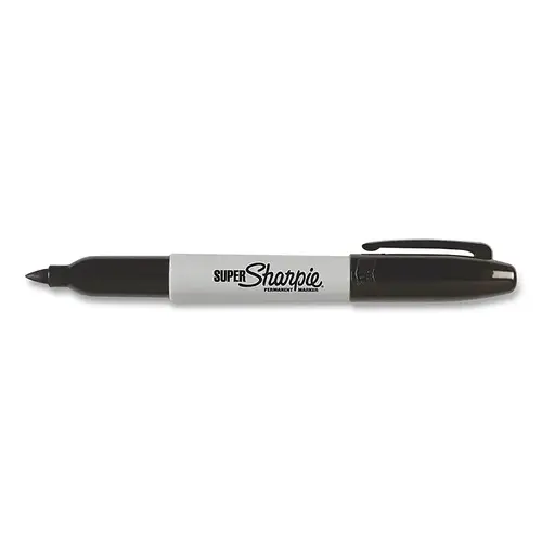Super Permanent Marker, Black, Fine Point
