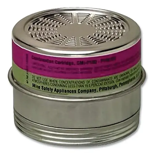 MSA 815184 Comfo Respirator Cartridge, OV/Particulates, Comfo Respirators, NIOSH Color Code Magenta/Black
