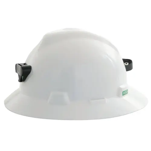 MSA 460069 Specialty V-Gard Protective Caps and Hats, Staz-On, Hat, White