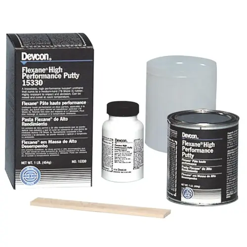 Devcon 15330 Flexane High Performance Putty, 1 lb, Black