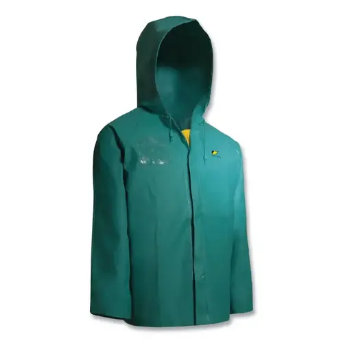 OnGuard 7103400.2X Chemtex Jacket with Hood, 2X-Large, PVC, Green