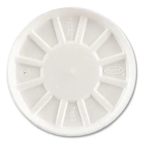 Dart Container Corporation 20RL Lids for Foam Cups and Container, 20 oz, White