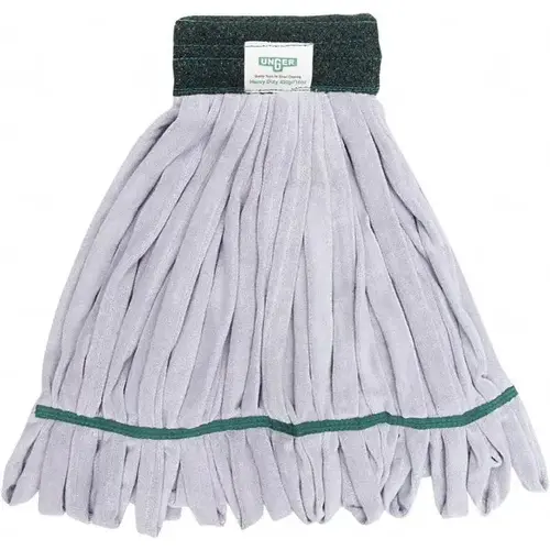 Unger ST450 Wet Mop Loop: Clamp Jaw, Large, Gray Mop, Microfiber
