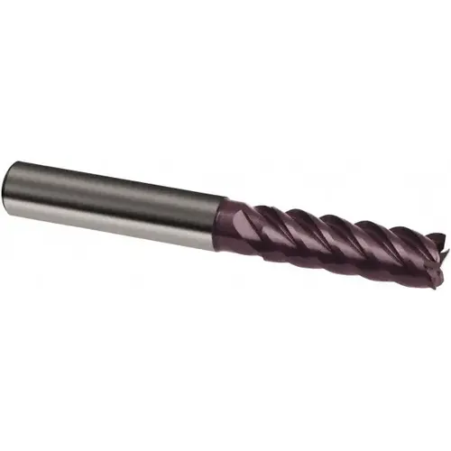 Guhring 9067090100000 Square End Mill: 0.3937 inch Dia, 0.8661 inch LOC, 5 Flutes, Solid Carbide FIREX