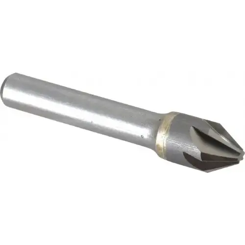 MSC C6NC-1/2-60 Countersink: 1/2" Head Dia, 60 degree Included Angle, 6 Flutes, Carbide, Right Hand Cut
