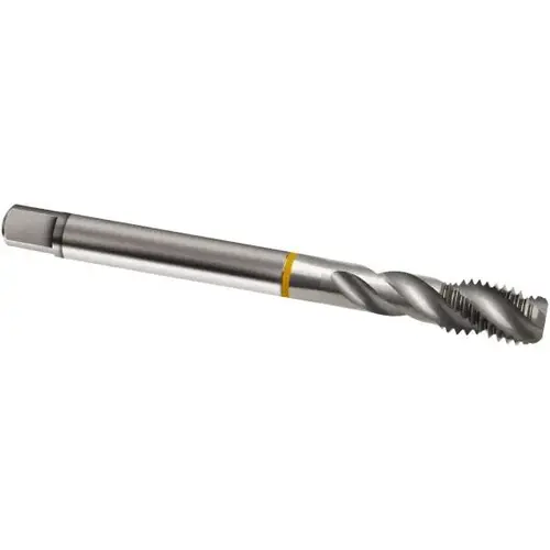 Spiral Flute Tap: M24 x 2.00, Metric Fine, 4 Flute, Modified Bottoming, 6H Class of Fit, Cobalt, Bright/Uncoated