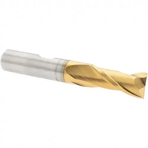 Melin Tool 20826 Square End Mill: 0.3937 inch Dia, 13/16 inch LOC, 3/8 inch Shank Dia, 2-1/2 inch OAL, 2 Flutes, Cobalt