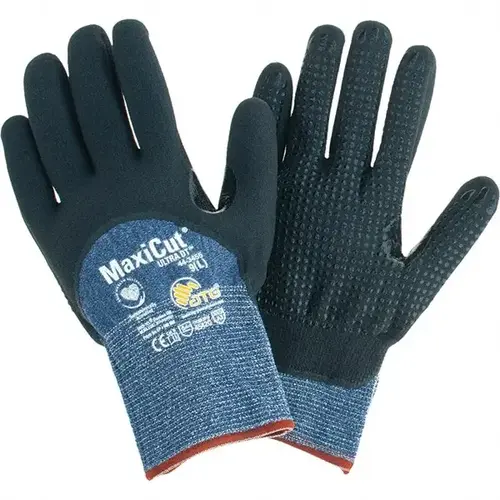ATG 44-3455/L Cut-Resistant Gloves: Size L, ANSI Cut A3, Nitrile, Synthetic