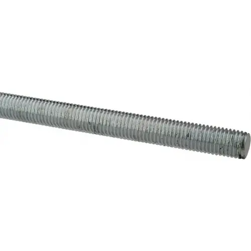 MSC 20603 Threaded Rod: 5/16-24, 6 ft Long, Low Carbon Steel