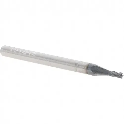 MSC 43645-85-D Square End Mill: 1/16" Dia, 1/8" LOC, 4 Flutes, Solid Carbide