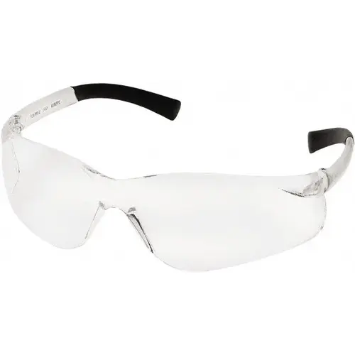Pyramex S2510SN Safety Glass: Scratch-Resistant, Polycarbonate, Clear Lenses, Frameless, UV Protection