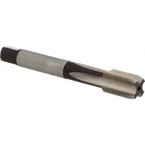 Dormer Pramet 5975932 Straight Flute Tap: M14x1 Metric Fine, 4 Flute, Bottoming Chamfer, 6H Class of Fit, Cobalt, Bright/Uncoated Finish