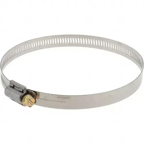 MSC 62072H BW Worm Gear Clamp: SAE 72, 1-7/8 to 5" Dia, Stainless Steel Band