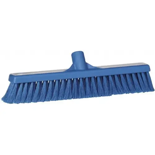 Vikan 31783 Push Broom: 16" Wide, Polyester Bristle