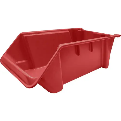MFG Tray 8422085280 Bins; Bin Style: Hopper Front ; Shape: Rectangle ; Load Capacity (Lb. - 3 Decimals): 100.000 ; Color: Red ; Stacking: Yes ; Hanging: No