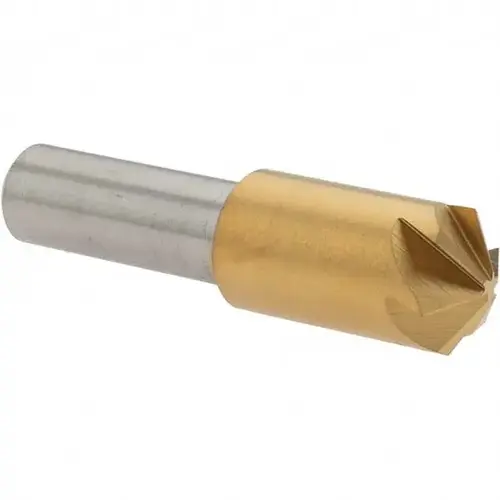 Melin Tool 18217 Countersink: 1/2" Head Dia, 120 degree Included Angle, 6 Flutes, Cobalt Steel, Right Hand Cut