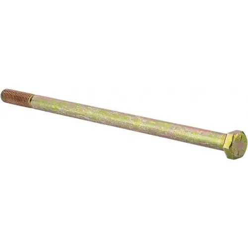 Made in North America 50160CH8O Hex Head Cap Screw: 1/2-13 x 10", Grade 8 Steel, Zinc Yellow Dichromate Finish