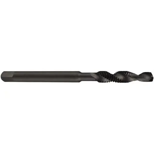 Dormer Pramet 5978339 Combination Drill Tap: 6H, 2 Flutes, High Speed Steel Oxide