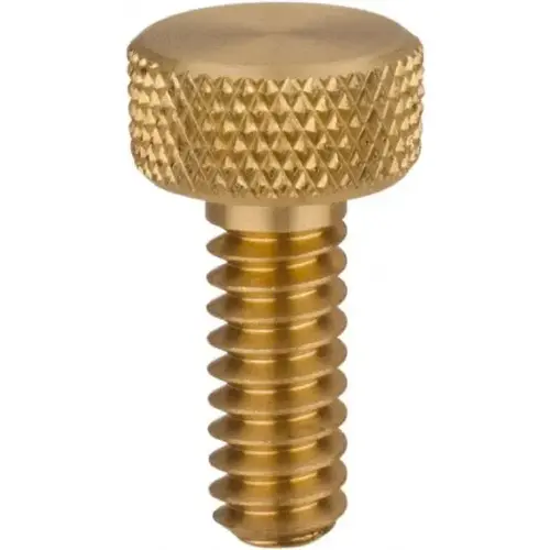 Morton Machine Works 5166-XCP10 Brass Thumb Screw: #10-24, Knurled Head - pack of 10