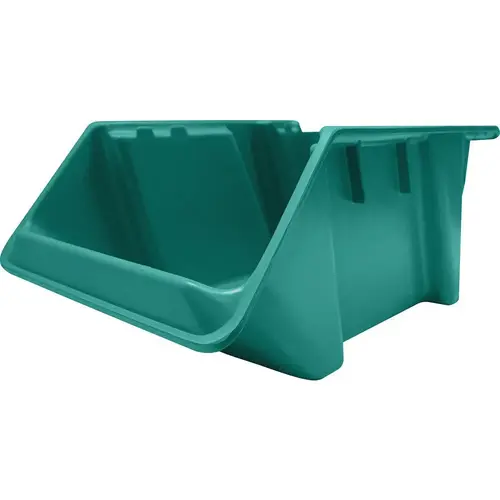 MFG Tray 8421085170 Bins; Bin Style: Hopper Front ; Shape: Rectangle ; Load Capacity (Lb. - 3 Decimals): 100.000 ; Color: Green ; Stacking: Yes ; Hanging: No
