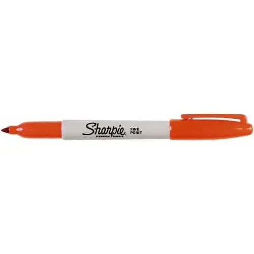 Sharpie 30036-XCP6 Permanent Marker: Orange, AP Non-Toxic, Fine Point - pack of 6