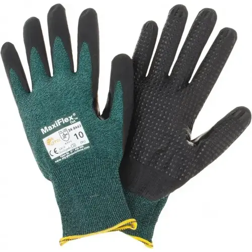 ATG 34-8443/XL Cut-Resistant Gloves: Size X-Large, ANSI Cut A2, Nitrile, Series 34-8443