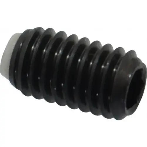 J.W. Winco 913.3-M6-10-KU Set Screw: M6 x 1.00 x 10 mm, Soft Tip Point, Steel, Grade 5.8