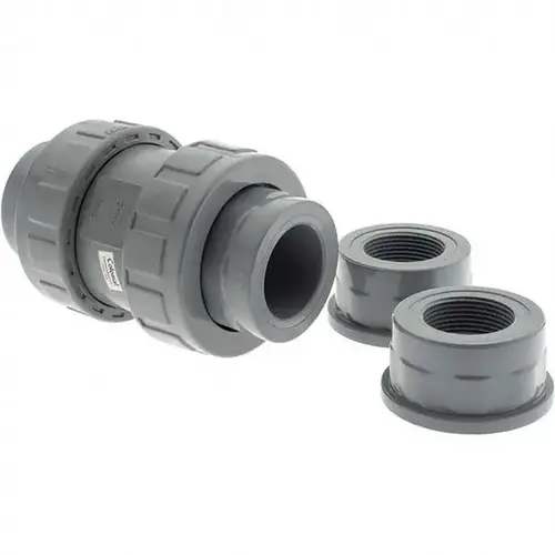 1-1/4" CPVC Plastic Pipe Union Check Valve