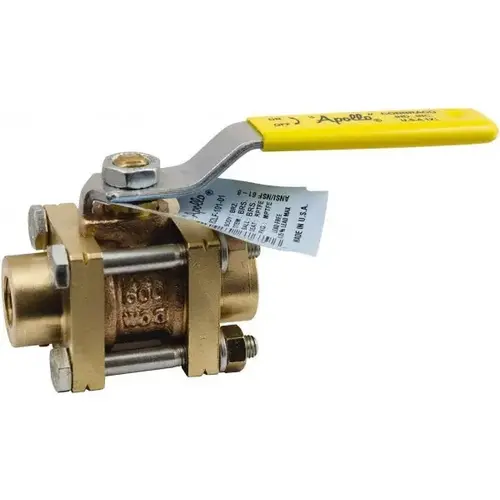 Full Port Manual Ball Valve: 1/2" Pipe, Full Port