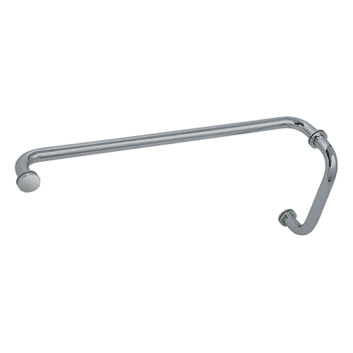Brushed Nickel 8" Pull Handle and 24" Towel Bar BM Series Combination With Metal Washers