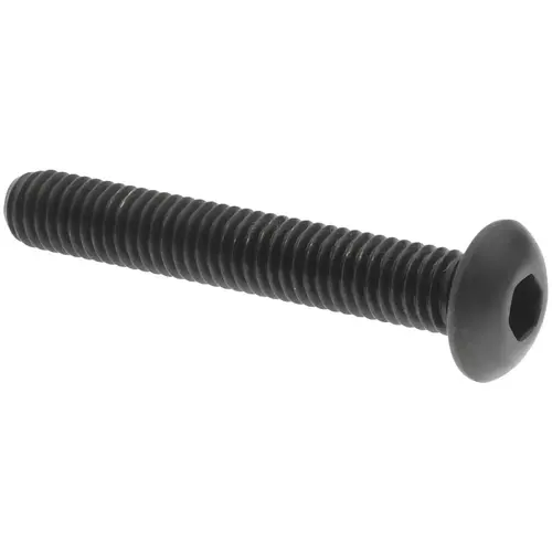 Value Collection 701111PR Button Socket Cap Screw: #10-32 x 1-1/4, Alloy Steel, Black Oxide Coated