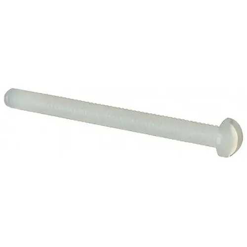 Machine Screw: #2-56 x 1" Length Under Head, Round Head, Slotted