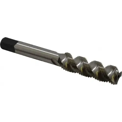 Heli-Coil 5906-6 3/8-24 UNF, 3 Flute, Bottoming Chamfer, Bright Finish, High Speed Steel Spiral Flute STI Tap