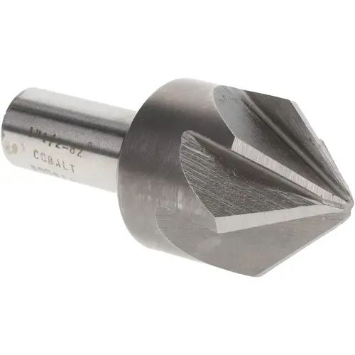 Value Collection SC2182132 Countersink: 1-1/2" Head Dia, 82 degree Included Angle, 6 Flutes, Cobalt Steel, Right Hand Cut Bright/Uncoated