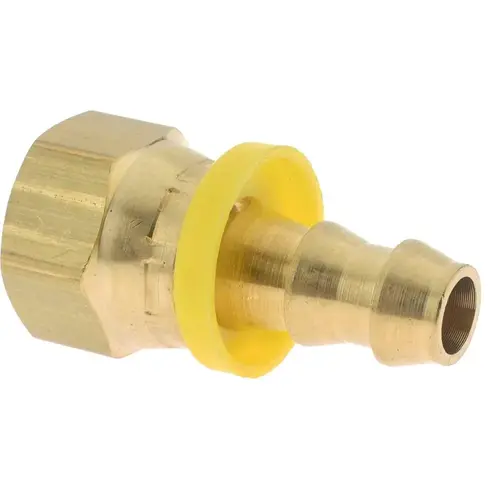 DIXON VALVE 2780606C Barbed Push-On Hose Female Connector: 3/8" NPSM, Brass, 3/8" Barb